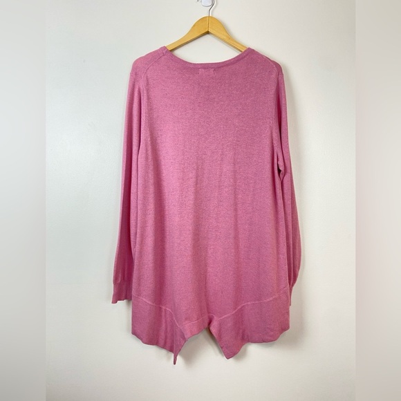 Sundance Pink Women's Crew Neck High Lo Sweater XL - Picture 6 of 10